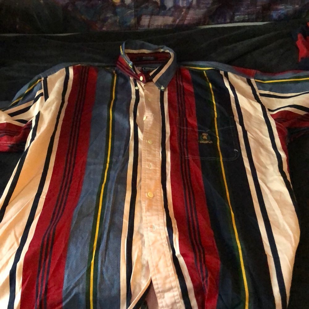 Multi Colored Ralph Lauren Chaps Button Down Shirt - image 4